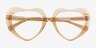 Endless Love Champagne AcétateMontures de lunettes de vue d'EyeBuyDirect, Vue Rapprochée