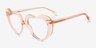 Endless Love Pink AcetateEyeglass Frames from EyeBuyDirect, Angle View