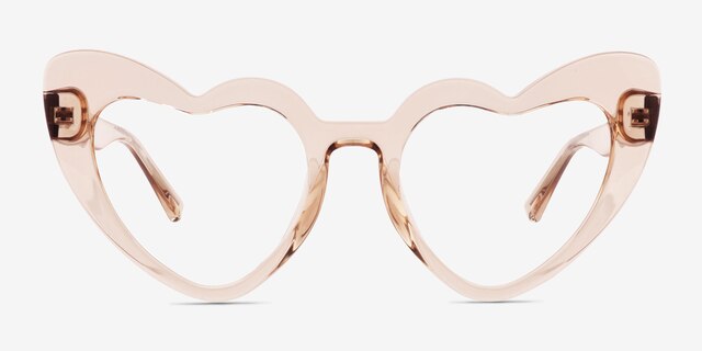 Heartfelt Champagne PlastiqueMontures de lunettes de vue d'EyeBuyDirect, Vue de Face