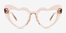 Heartfelt Champagne PlastiqueMontures de lunettes de vue d'EyeBuyDirect, Vue de Face