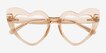 Heartfelt Champagne PlasticEyeglass Frames from EyeBuyDirect, Closed View