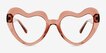 Sweetie Coral PlasticEyeglass Frames from EyeBuyDirect, Front View