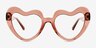 Sweetie Coral PlasticEyeglass Frames from EyeBuyDirect, Front View
