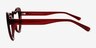 Sweetie Burgundy PlasticEyeglass Frames from EyeBuyDirect, Side View
