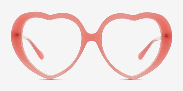 Suki Pink AcetateEyeglass Frames from EyeBuyDirect, Front View