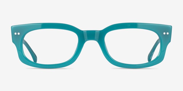 Gamechanger Teal AcetateEyeglass Frames from EyeBuyDirect, Front View