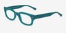 Gamechanger Teal AcetateEyeglass Frames from EyeBuyDirect, Angle View