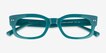Gamechanger Teal AcetateEyeglass Frames from EyeBuyDirect, Closed View