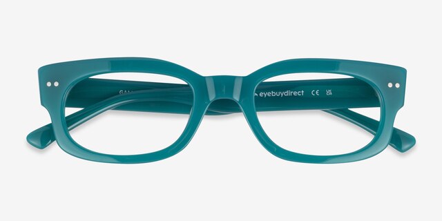 Gamechanger Teal AcetateEyeglass Frames from EyeBuyDirect, Closed View