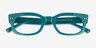Gamechanger Teal AcetateEyeglass Frames from EyeBuyDirect, Closed View