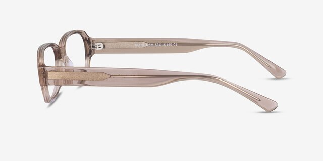 Transform Brown AcetateEyeglass Frames from EyeBuyDirect, Side View