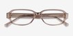 Transform Brown AcetateEyeglass Frames from EyeBuyDirect, Closed View