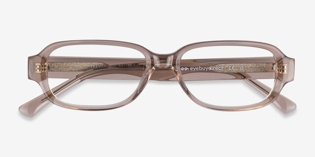 Transform Brown AcetateEyeglass Frames from EyeBuyDirect, Closed View