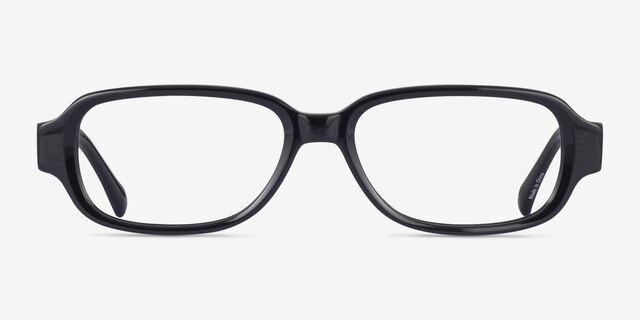 Transform Black AcetateEyeglass Frames from EyeBuyDirect, Front View