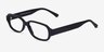Transform Black AcetateEyeglass Frames from EyeBuyDirect, Angle View