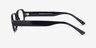 Transform Black AcetateEyeglass Frames from EyeBuyDirect, Side View