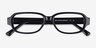 Transform Black AcetateEyeglass Frames from EyeBuyDirect, Closed View