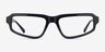 Pulse Black AcetateEyeglass Frames from EyeBuyDirect, Front View