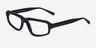 Pulse Black AcetateEyeglass Frames from EyeBuyDirect, Angle View