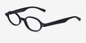 Groundbreaker Black AcetateEyeglass Frames from EyeBuyDirect, Angle View