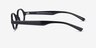 Groundbreaker Black AcetateEyeglass Frames from EyeBuyDirect, Side View
