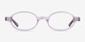 Groundbreaker Purple AcetateEyeglass Frames from EyeBuyDirect, Front View