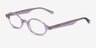 Groundbreaker Purple AcetateEyeglass Frames from EyeBuyDirect, Angle View