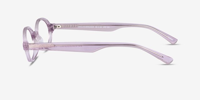 Groundbreaker Purple AcetateEyeglass Frames from EyeBuyDirect, Side View