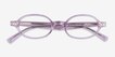 Groundbreaker Purple AcetateEyeglass Frames from EyeBuyDirect, Closed View