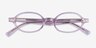 Groundbreaker Purple AcetateEyeglass Frames from EyeBuyDirect, Closed View