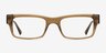 Visionary Brun PlastiqueMontures de lunettes de vue d'EyeBuyDirect, Vue de Face