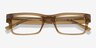 Visionary Brun PlastiqueMontures de lunettes de vue d'EyeBuyDirect, Vue Rapprochée