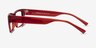 Visionary Red PlasticEyeglass Frames from EyeBuyDirect, Side View