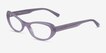 Vertex Purple AcetateEyeglass Frames from EyeBuyDirect, Angle View