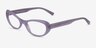 Vertex Purple AcetateEyeglass Frames from EyeBuyDirect, Angle View