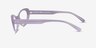 Vertex Purple AcetateEyeglass Frames from EyeBuyDirect, Side View