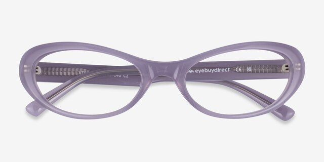 Vertex Purple AcetateEyeglass Frames from EyeBuyDirect, Closed View