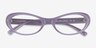 Vertex Purple AcetateEyeglass Frames from EyeBuyDirect, Closed View