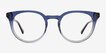 Clement Gradient Blue Alternative MaterialsEyeglass Frames from EyeBuyDirect, Front View