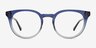 Clement Gradient Blue Matériaux biosourcésMontures de lunettes de vue d'EyeBuyDirect, Vue de Face