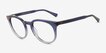 Clement Gradient Blue Alternative MaterialsEyeglass Frames from EyeBuyDirect, Angle View
