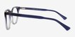 Clement Gradient Blue Alternative MaterialsEyeglass Frames from EyeBuyDirect, Side View