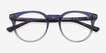 Clement Gradient Blue Alternative MaterialsEyeglass Frames from EyeBuyDirect, Closed View