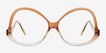Deschamps Gradient Brown Alternative MaterialsEyeglass Frames from EyeBuyDirect, Front View