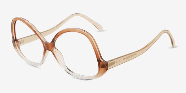 Gradient Brown Deschamps -  Alternative-materials Eyeglasses