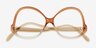 Deschamps Gradient Brown Alternative MaterialsEyeglass Frames from EyeBuyDirect, Closed View