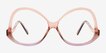 Deschamps Pink Purple Alternative MaterialsEyeglass Frames from EyeBuyDirect, Front View