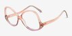Deschamps Pink Purple Alternative MaterialsEyeglass Frames from EyeBuyDirect, Angle View