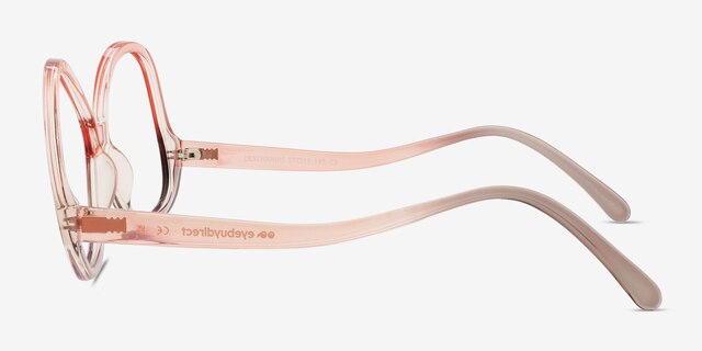 Deschamps Pink Purple Alternative MaterialsEyeglass Frames from EyeBuyDirect, Side View