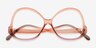 Deschamps Pink Purple Alternative MaterialsEyeglass Frames from EyeBuyDirect, Closed View